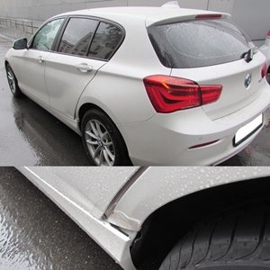 Ремонт и окраска крыла и двери на BMW 118i F20